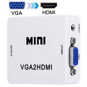 1080P HDMI Mini VGA to HDMI Audio Video Converter - Digital Scaler Box