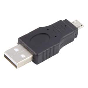 USB A Male to Micro USB 5 Pin Male Adapter, Black - Connect with Ease