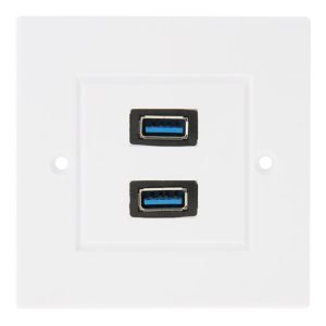 Dual USB 3.0 Wall Charger Panel - Fast Charging Solution for Home
