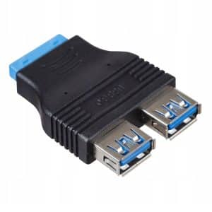 Dual USB 3.0 AF to 20 Pin Adapter - High-Speed Data Transfer