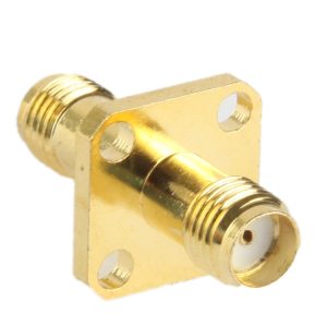 Gold Coaxial SMA Female to SMA Female Adapter - High-Quality Connectivity
