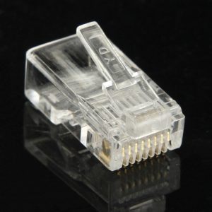 Gold 3u RJ45 Connector Modular Plug (100pcs/Pack) - Reliable Connectivity