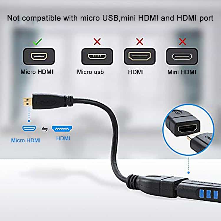 17cm Micro HDMI Male to HDMI Female Adapter Cable - Enhanced Connectivity Solution 5 17Cm Micro Hdmi Male To Hdmi Female Adapter Cable - Enhanced Connectivity Solution - Image 5
