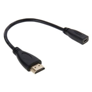 Universal 20cm HDMI Male to Micro HDMI Female Cable - Superior Connectivity