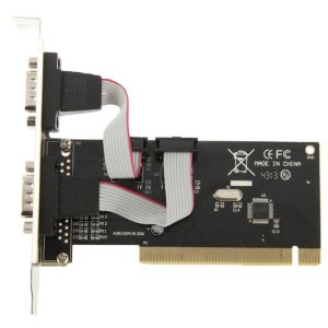 Dual Port PCI Serial Host Controller Card, Black - Expand Connectivity!