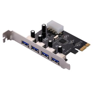High-Speed USB 3.0 PCI-E Controller Card - 4 Ports, 5Gbps Speed
