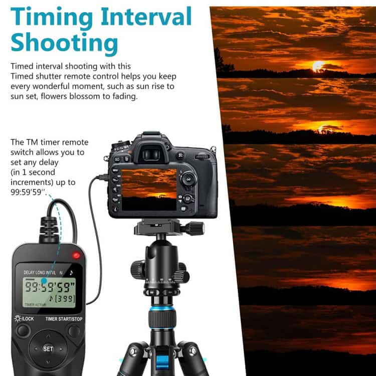 Aputure AP-TR3N Timer Remote Cord for Nikon D5100, D3100 - Efficient Control 5 Timing Interval Shooting Camera With Remote Controlled Timer For Sunset And Sunrise Photography At Syndmart.