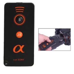 Remote control device for Sony cameras with wireless connectivity and ergonomic design for seamless photography.
