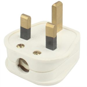White UK Plug Travel Power Adaptor - Versatile and Reliable Travel Essential