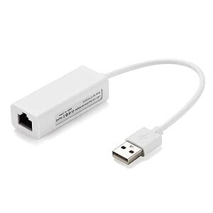 USB 2.0 Ethernet Adapter for Tablet PC/Android TV, 20cm(White)
