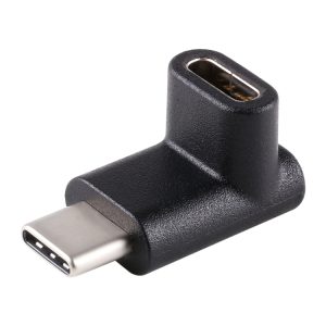 USB-C Female to Male Elbow Design Extension Adapter for Easy Connectivity