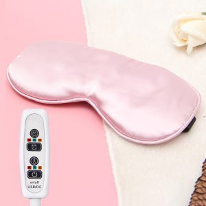 Silk Moxa Sleep Eye Mask with USB Heating for Relaxation