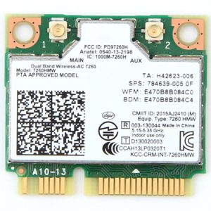 Upgrade with Intel 7260HMW Dual Band WiFi Card - Lightning-Fast 2.4G/5GHz Bluetooth