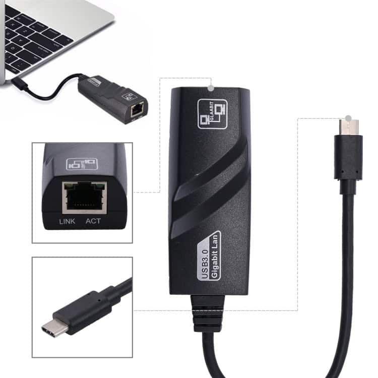 15cm USB-C to RJ45 Gigabit Ethernet Adapter - Fast Network Connection 6 15Cm Usb-C To Rj45 Gigabit Ethernet Adapter - Fast Network Connection - Image 6