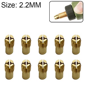 Precision gold-colored soldering tips set for electronics and jewelry making, with 2.2mm size, compatible with soldering irons for professional repairs and craft projects.