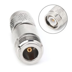 Metal BNC connector for secure RF and video signal connections, high precision design, ideal for broadcasting and communication equipment.