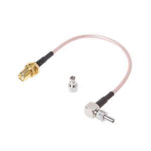 Synthesizer antenna adapter cable with F-Male to BNC-Female connectors for audio and video equipment.