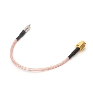 Flexible coaxial cable with gold-plated connector for high-quality signal transmission and optimal performance. Ideal for RF, satellite, or broadcast applications.