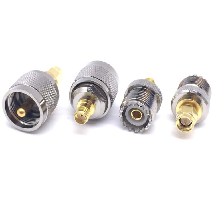 4-Piece UHF PL259 SO239 to SMA Plug RF Connector Test Converter Set 3 4-Piece Uhf Pl259 So239 To Sma Plug Rf Connector Test Converter Set - Image 3