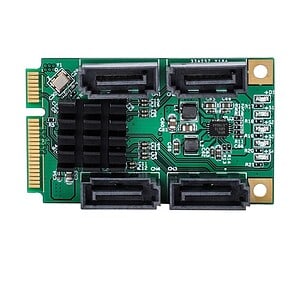 4 Port SATA III 6G Mini PCI Marvel 88SE9215 Controller Card - Boost Data Speeds
