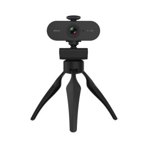 4MP 2K HD 1080P Webcam with Mic & Tripod - 360° Rotating, Crystal Clear Streams