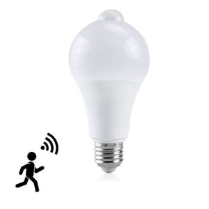 Motion Sensor LED Bulb Waterproof E27, Infrared Sensor, White Light