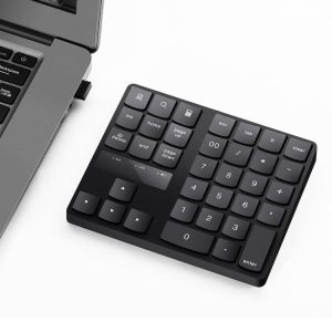 2.4G Wireless Mini Numpad: USB Numeric Keypad, 35 Keys, Charging, for Notebook/Laptop