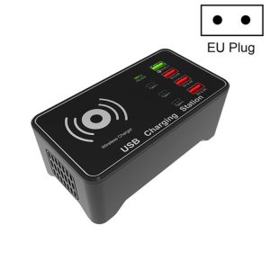 Multiport 100W Charger Station with PD, QC3.0 & Qi Wireless Charging