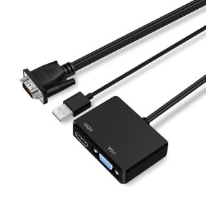VGA to HDMI Adapter with 3.5mm Audio Converter - Enhance Your Display Experience