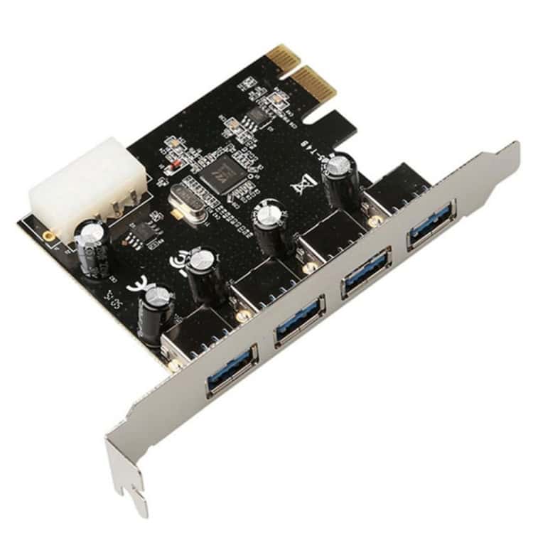 High-Speed 4 Port USB 3.0 PCI-E Expansion Card for Rapid Data Transfer 1 High-Speed 4 Port Usb 3.0 Pci-E Expansion Card For Rapid Data Transfer