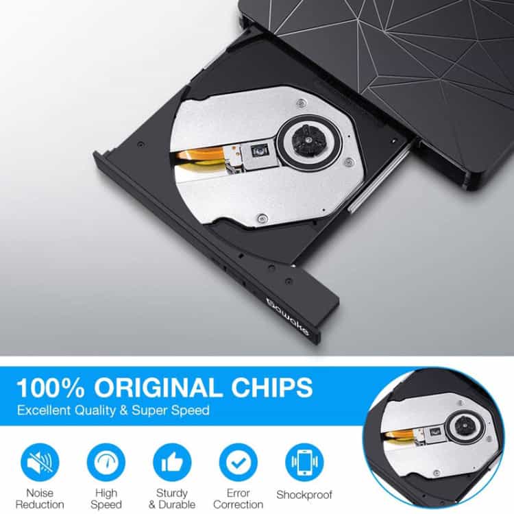 Super Speed USB Type-C External DVD-RW Player & CD Burner - No Driver Needed 5 Super Speed Usb Type-C External Dvd-Rw Player &Amp; Cd Burner - No Driver Needed - Image 5