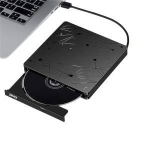 High-Speed USB 3.0 Portable DVD RW Drive - Easy External Optical Reader