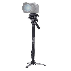 YUNTENG VCT-288 Tripod: Sturdy Monopod with Fluid Drag Head for Precision Shots
