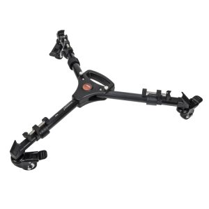 Tripod dolly for camera stabilization and smooth movement, ideal for professional photography and videography shoots. Compact, adjustable, and easy to transport. Perfect for studios and outdoor filming.