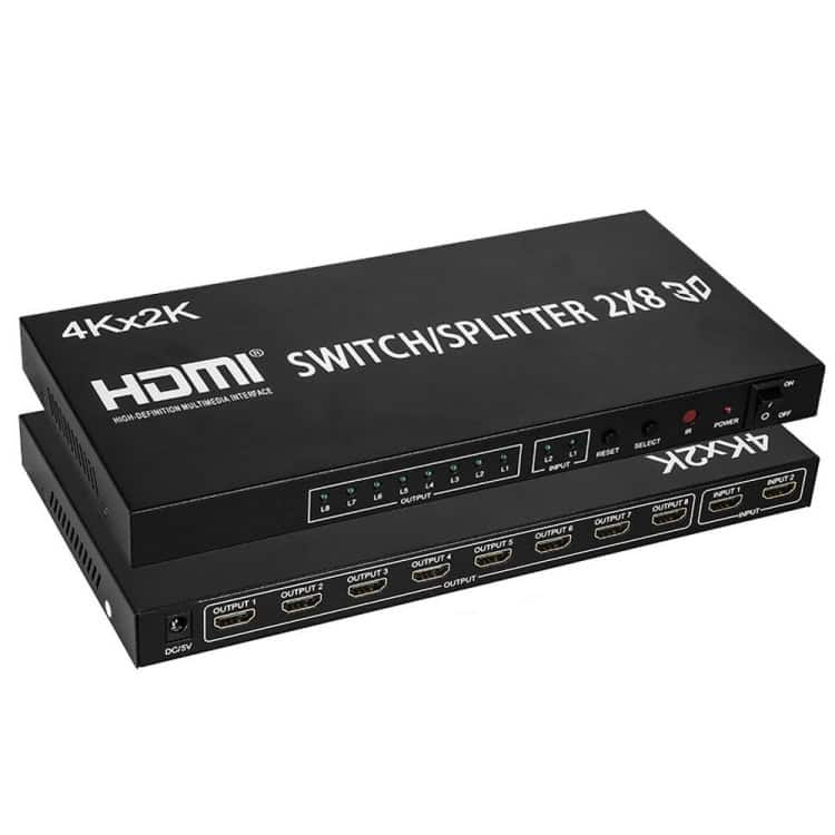 Ultimate HD 4K HDMI 2-in-8 Video Switcher - Seamless Full HD Viewing 2 Ultimate Hd 4K Hdmi 2-In-8 Video Switcher - Seamless Full Hd Viewing - Image 2