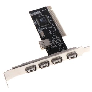 High Speed USB 2.0 PCI HUB Controller Card Adapter - 480Mbps Data Transfer