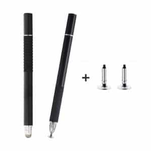 AT-31 2-in-1 Conductive Cloth & Precision Sucker Stylus with 2 Pen Heads