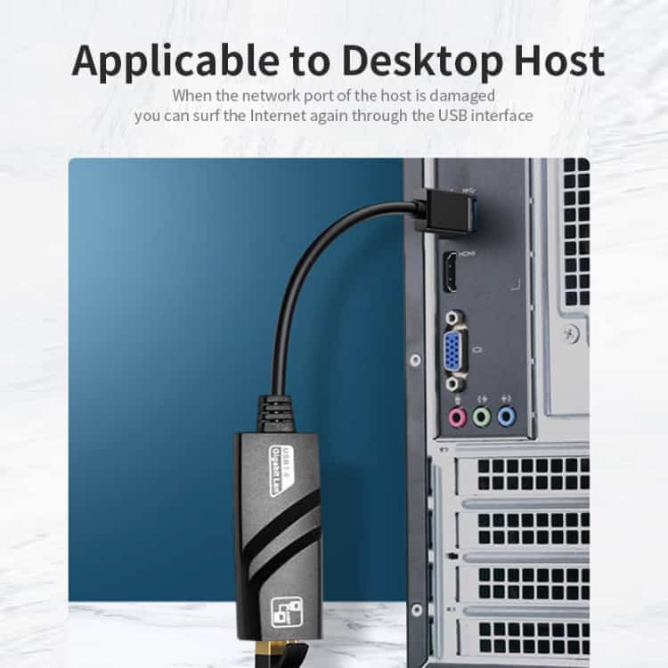 High-Speed USB 3.0 to RJ45 Ethernet Adapter Cable - JSM 10 / 100 Mbps 4 High-Speed Usb 3.0 To Rj45 Ethernet Adapter Cable - Jsm 10 / 100 Mbps - Image 4