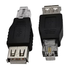 JUNSUNMAY USB Female to Male RJ11 6P2C Adapter - Seamless Connectivity