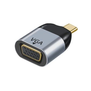 USB-C to VGA Adapter Converter for Crystal Clear Display - Plug and Play