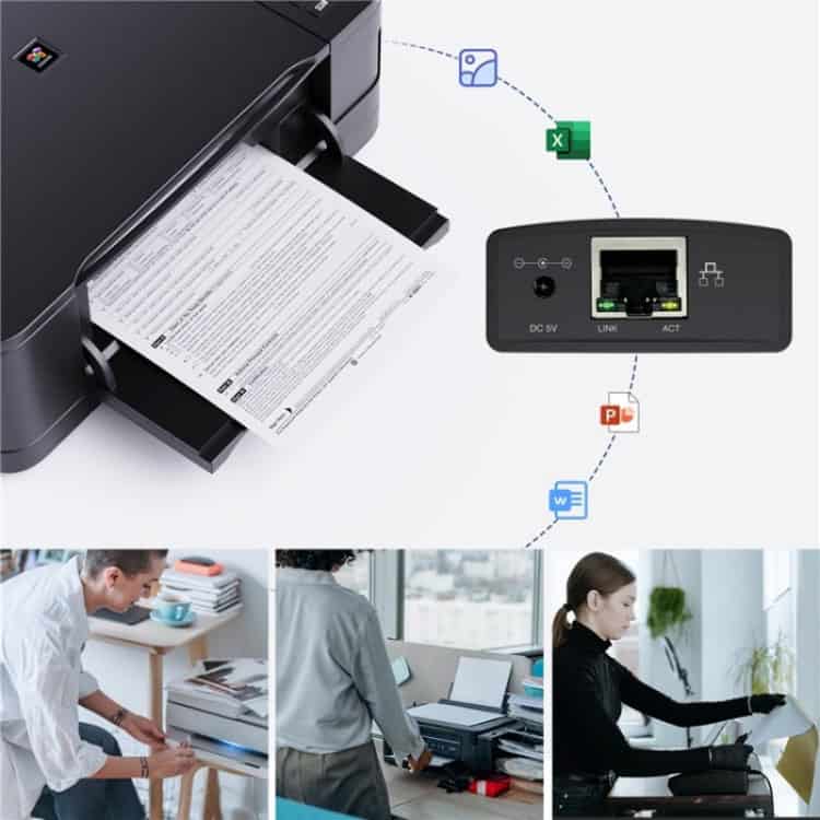 WAVLINK NU72P11 USB 2.0 Network Print Server - 100Mbps Speed, Power Adapter 6 Wavlink Nu72P11 Usb 2.0 Network Print Server - 100Mbps Speed, Power Adapter - Image 6
