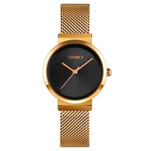 Skmei 1595 Elegant Steel Mesh Women's Watch | Fashion & Waterproof Timepiece