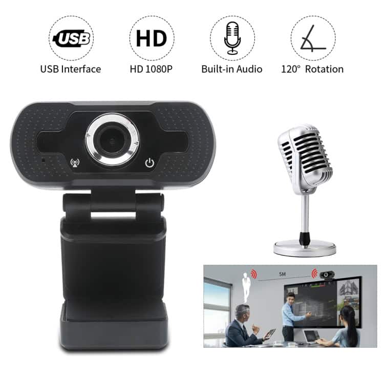 1080P HD Webcam with Noise-Canceling Mic - Perfect for Skype, Streaming 9 1080P Hd Webcam With Noise-Canceling Mic - Perfect For Skype, Streaming - Image 9
