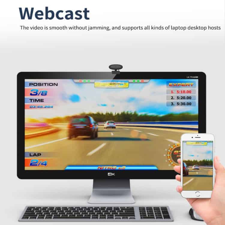 1080P Webcam with Noise Cancellation & Built-in Microphone - USB Streaming Camera 15 1080P Webcam With Noise Cancellation &Amp; Built-In Microphone - Usb Streaming Camera - Image 15