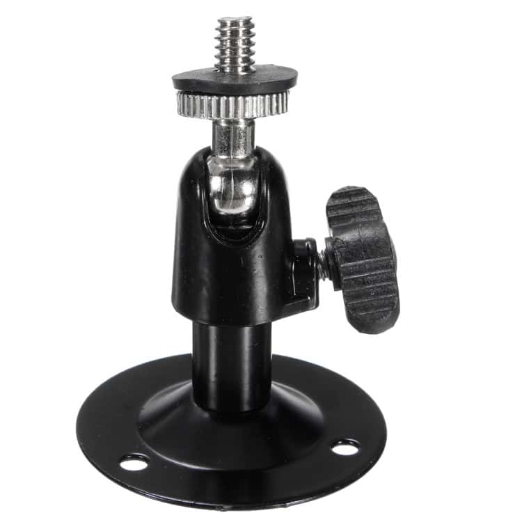 Wall Mount Bracket Installation Metal Holder Secure Rotary CCTV Camera Stand 1 Flexible Camera Tripod Mount With Adjustable Screw And Locking Knob For Stable Positioning Of Cameras And Devices. Perfect For Photography, Videography, And Studio Setups.