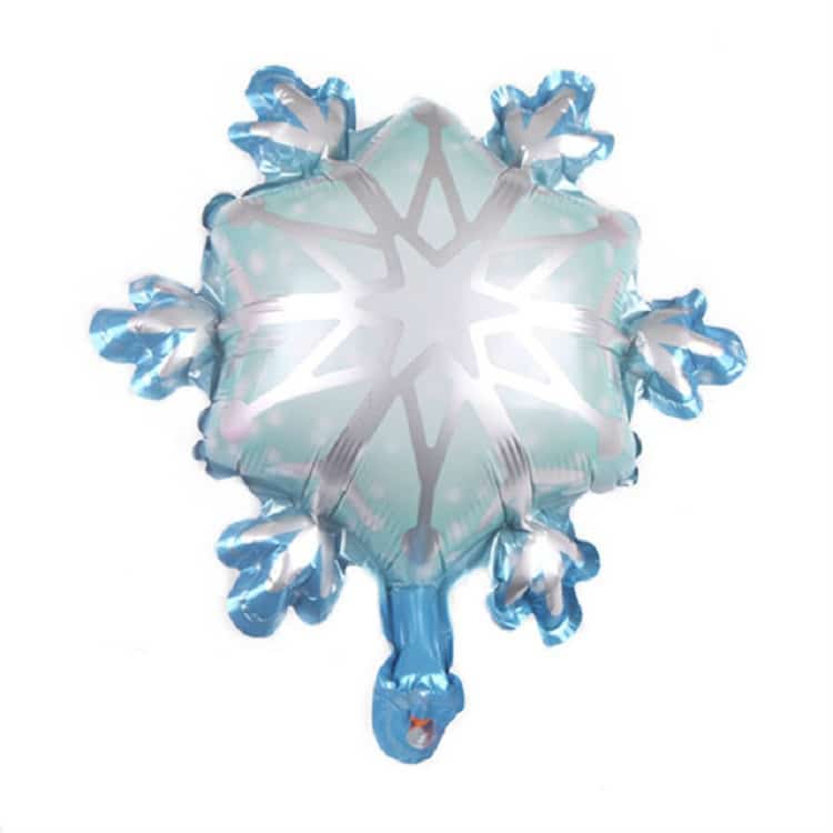 Snowflake Shaped Holiday Decoration Aluminum Film Balloons, Set of 5 2 Snowflake Shaped Holiday Decoration Aluminum Film Balloons, Set Of 5 - Image 2