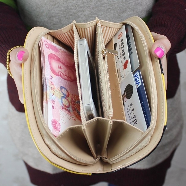 Stitching Puppy Long Clutch Bag: Cute Zipper Wallet for Ladies, Adorable Design 3 Stitching Puppy Long Clutch Bag: Cute Zipper Wallet For Ladies, Adorable Design - Image 3