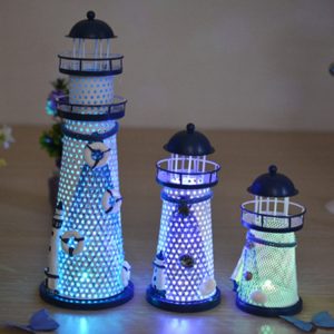 Illuminate Your Space with Creative Wrought Iron Flash Tower LED Night Light