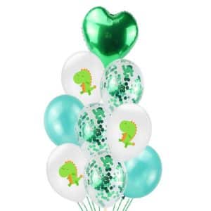 Sparkling Dino Balloon Set - Perfect for Birthday Party Atmosphere!