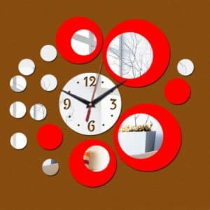 3D Acrylic Digital Mirror Wall Clock - Modern Decorative Stereo Sticker